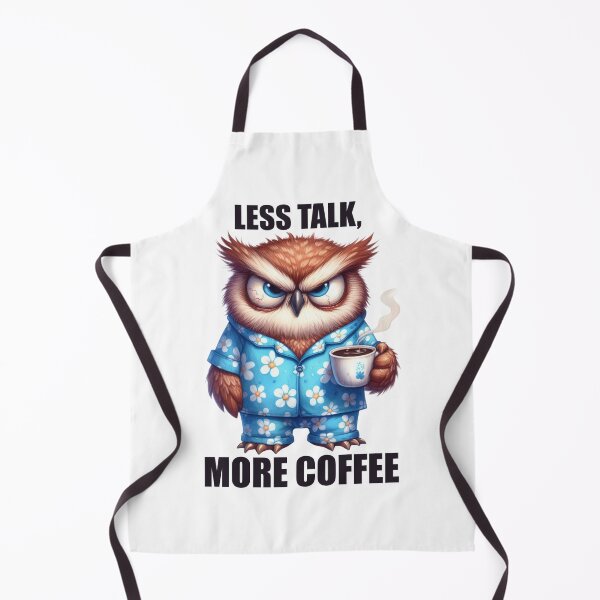 Item preview, Less Talk, More Coffee. Owl designed and sold by BanShopDG.