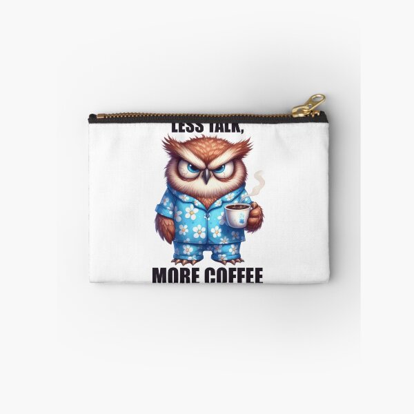 Item preview, Less Talk, More Coffee. Owl designed and sold by BanShopDG.