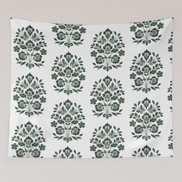 Item preview, Hungarian Folk Flower Design Green Color designed and sold by xiao xuans.