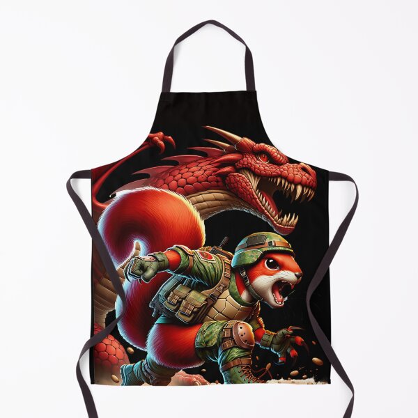 Item preview, Redcon in military uniform fighting with red dragon designed and sold by Redcon-fantasy.