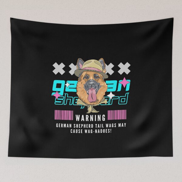 Item preview, German shepherd tail wags may cause wag-nadoes  designed and sold by Peerless-Prime.