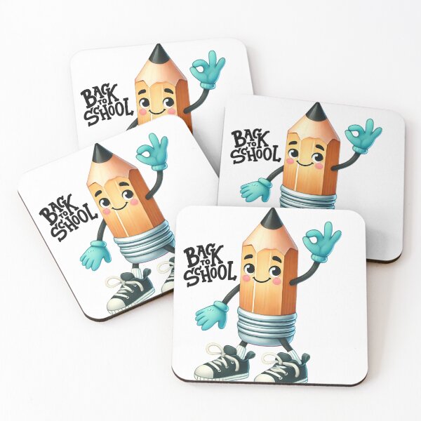 Item preview, Cheerful Pencil Character Giving an OK Sign, Back to school designed and sold by ManeeStore.