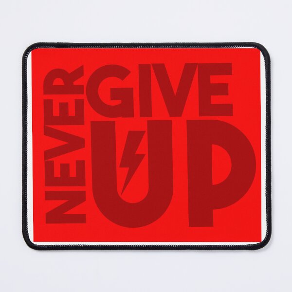 Item preview, never give up /red color designed and sold by Reallyoficial7.