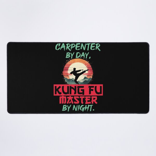 Item preview, Vintage Kung Fu Master & Carpenter Dual Life | T-Shirt Design | designed and sold by TheInkyOwl-TIO.