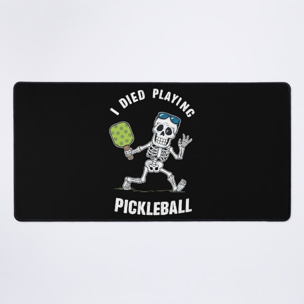Item preview, Funny PICKLEBALL Shirt Pickle Ball Skeleton Halloween I Died Playing Pickleball designed and sold by MAPDDesigns.