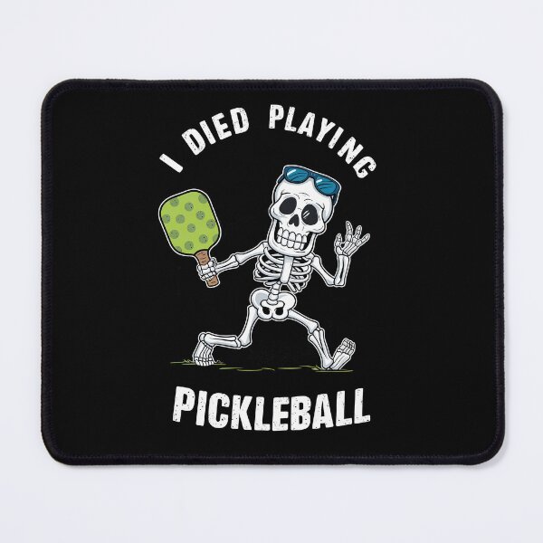 Item preview, Funny PICKLEBALL Shirt Pickle Ball Skeleton Halloween I Died Playing Pickleball designed and sold by MAPDDesigns.