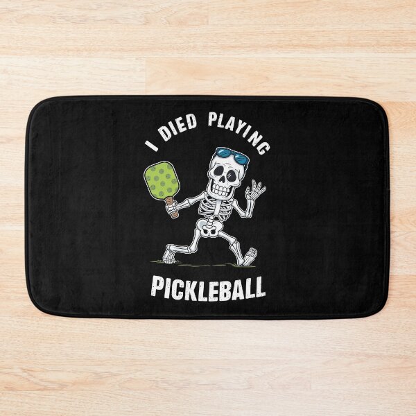 Item preview, Funny PICKLEBALL Shirt Pickle Ball Skeleton Halloween I Died Playing Pickleball designed and sold by MAPDDesigns.