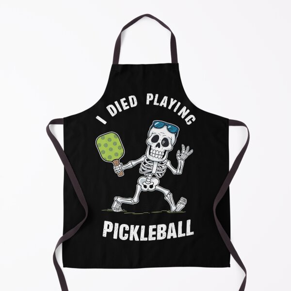 Item preview, Funny PICKLEBALL Shirt Pickle Ball Skeleton Halloween I Died Playing Pickleball designed and sold by MAPDDesigns.