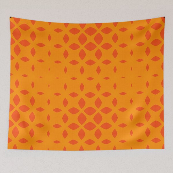 Item preview, orange geometric  designed and sold by AneissPiaf.