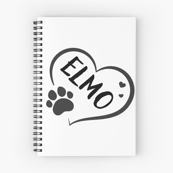 Item preview, Elmo name in a heart with a paw, great gift for dog or cat owners designed and sold by OCS1337.