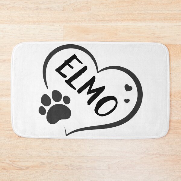 Item preview, Elmo name in a heart with a paw, great gift for dog or cat owners designed and sold by OCS1337.