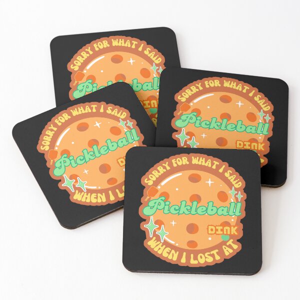Item preview, Funny Pickleball Retro Sportsmanship Sorry designed and sold by Renata illustrata.
