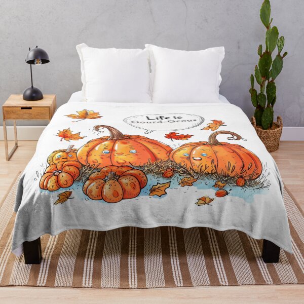 Item preview, Life is Gourd-geous! Adorable Pumpkin Family Art designed and sold by kjon88.