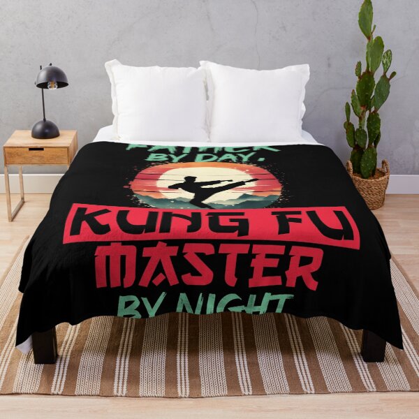 Item preview, Vintage Kung Fu Master & Father Dual Life | T-Shirt Design | designed and sold by TheInkyOwl-TIO.