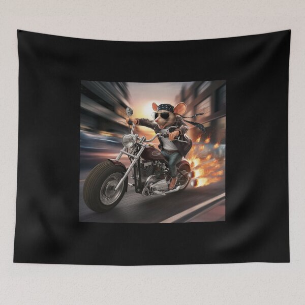 Item preview, Mouse riding a motorcycle designed and sold by Art-Design-EM.