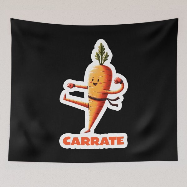 Item preview, Carrate Karate Carrot Cute & Funny Training Pun Teacher Trainee Trainor designed and sold by smartrocket.