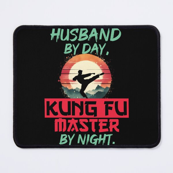 Item preview, Vintage Kung Fu Master & Husband Dual Life | T-Shirt Design | designed and sold by TheInkyOwl-TIO.
