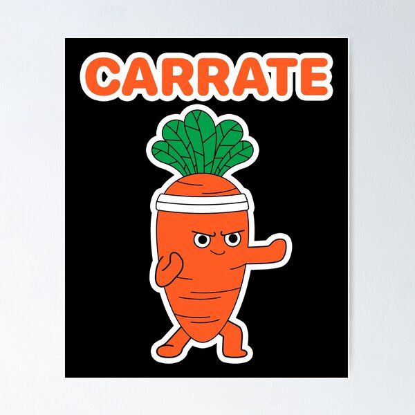 Item preview, Carrate Karate Carrot Cute & Funny Training Pun Teacher Trainee Trainor designed and sold by smartrocket.