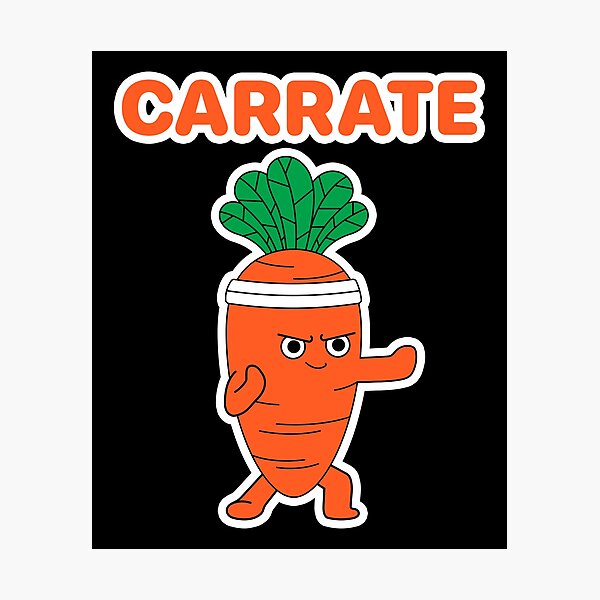 Item preview, Carrate Karate Carrot Cute & Funny Training Pun Teacher Trainee Trainor designed and sold by smartrocket.