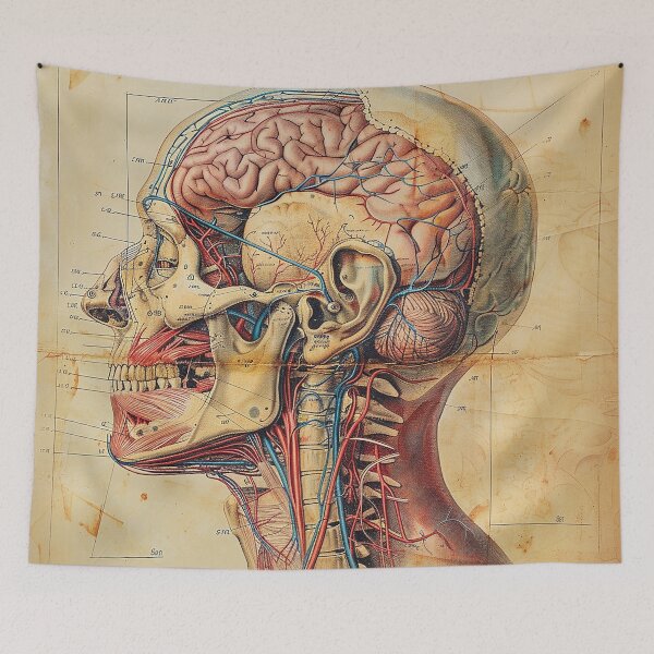 Item preview, Vintage Anatomy Art Medical Poster designed and sold by nomiraclehere.