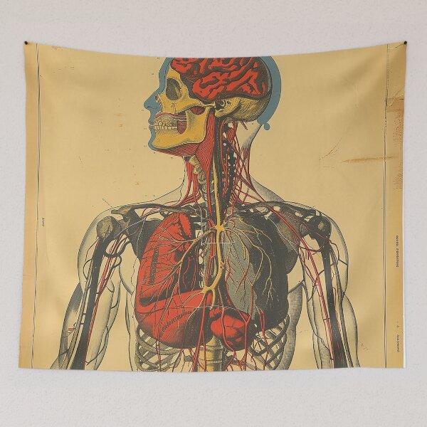 Item preview, Vintage Anatomy Art Medical Poster designed and sold by nomiraclehere.