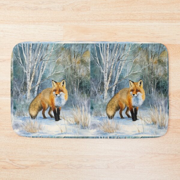 Artikelvorschau, Fuchs-Porträt. Wintersaison, Schneefuchs, Vintage-Fuchs, Fuchs-Malerei, Claude Monet-Stil entworfen und verkauft von FoxVibes.