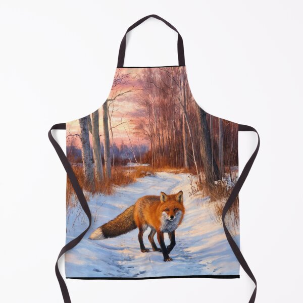 Artikelvorschau, Fuchs-Porträt. Wintersaison, Schneefuchs, Vintage-Fuchs, Fuchs-Malerei, Claude Monet-Stil entworfen und verkauft von FoxVibes.