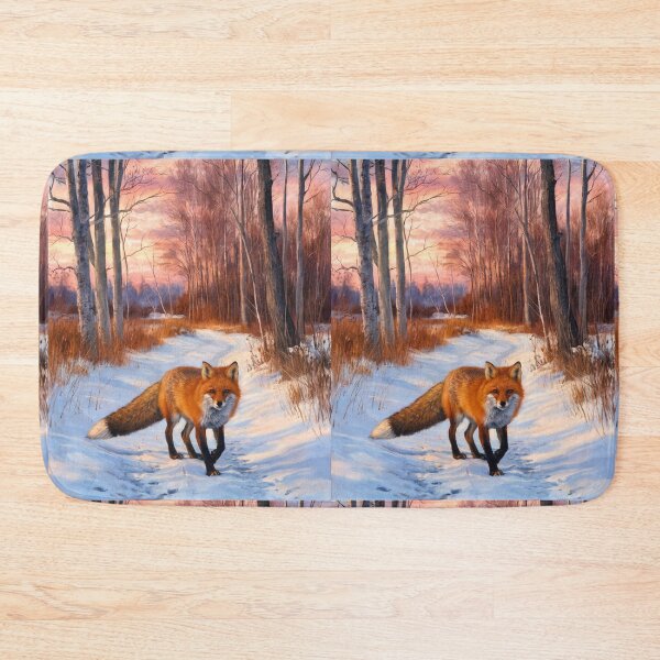 Artikelvorschau, Fuchs-Porträt. Wintersaison, Schneefuchs, Vintage-Fuchs, Fuchs-Malerei, Claude Monet-Stil entworfen und verkauft von FoxVibes.