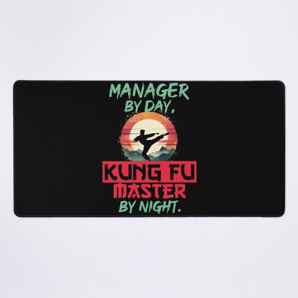 Item preview, Vintage Kung Fu Master & Manager Dual Life | T-Shirt Design | designed and sold by TheInkyOwl-TIO.