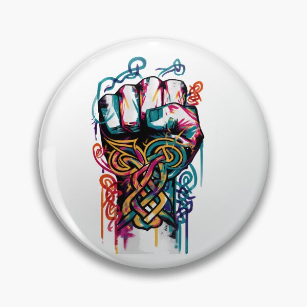 Item preview, The Fist of The Celtic Warrior Graffiti Design designed and sold by CELTIC-DESIGNS.