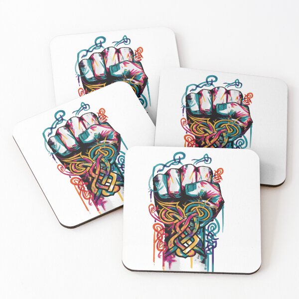 Item preview, The Fist of The Celtic Warrior Graffiti Design designed and sold by CELTIC-DESIGNS.