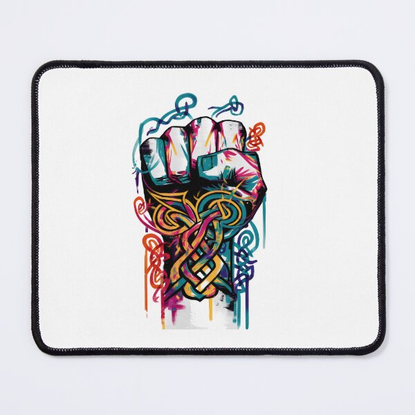 Item preview, The Fist of The Celtic Warrior Graffiti Design designed and sold by CELTIC-DESIGNS.