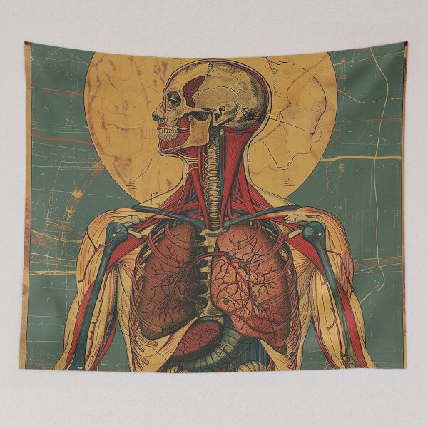 Item preview, Vintage Anatomy Art Medical Poster designed and sold by nomiraclehere.