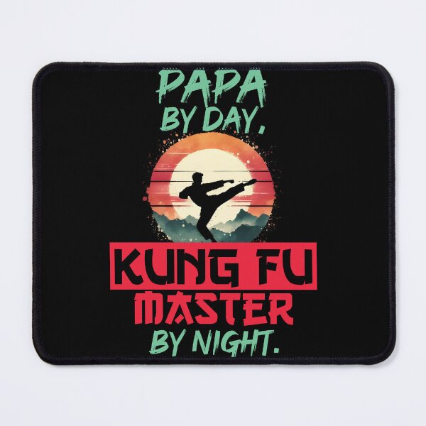 Item preview, Vintage Kung Fu Master & Papa Dual Life | T-Shirt Design | designed and sold by TheInkyOwl-TIO.