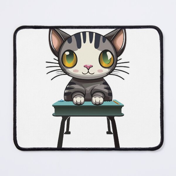 Item preview, Cat sitting a desk designed and sold by 79Graphics.
