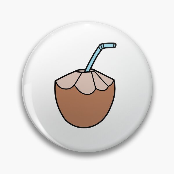 Item preview, Coconut drink illustration designed and sold by AlmondTreePOD.