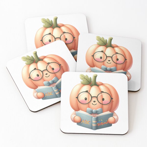 Item preview, Adorable Pumpkin Reading a Back to School Book designed and sold by ManeeStore.