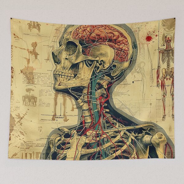 Item preview, Vintage Anatomy Art Medical Poster designed and sold by nomiraclehere.