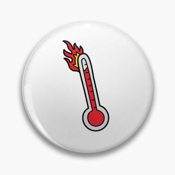 Item preview, Hot thermometer on fire designed and sold by AlmondTreePOD.