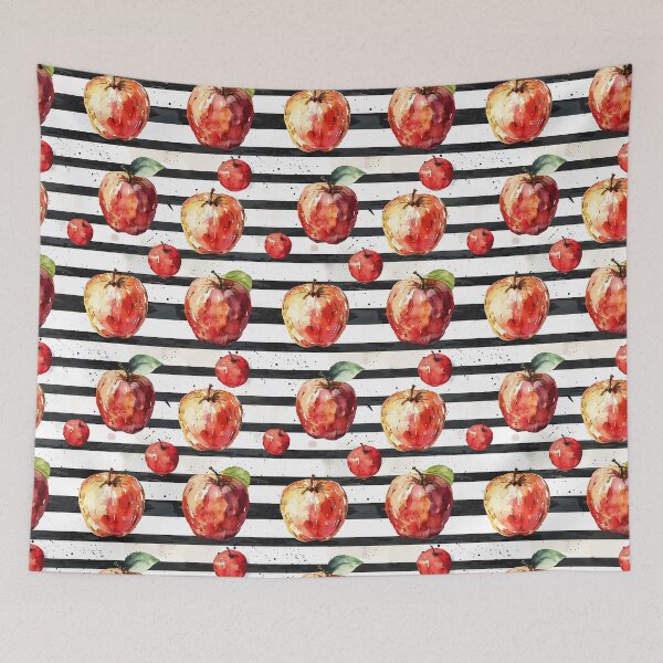 Item preview, Apples and Stripes designed and sold by Vikycialp.