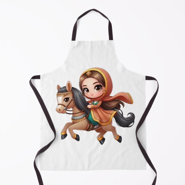 Item preview, Young Girl with Big Eyes on Horseback designed and sold by daruneenok.
