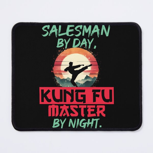 Item preview, Vintage Kung Fu Master & Salesman Dual Life | T-Shirt Design | designed and sold by TheInkyOwl-TIO.