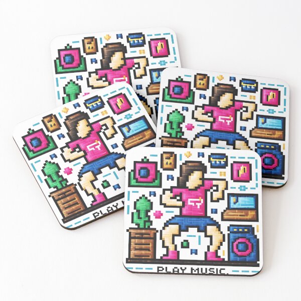 Item preview, Pixel Dancer designed and sold by NotesForMusic.