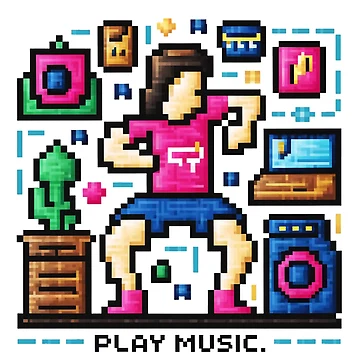 Artwork thumbnail, Pixel Dancer by NotesForMusic