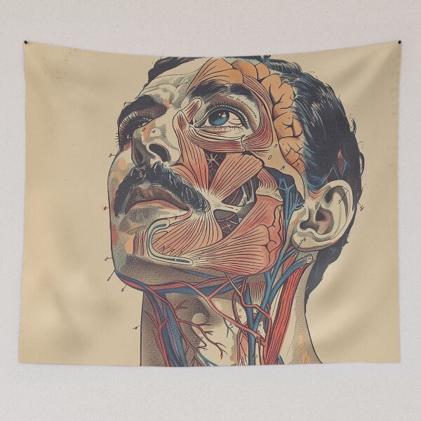 Item preview, Vintage Anatomy Art Medical Poster designed and sold by nomiraclehere.
