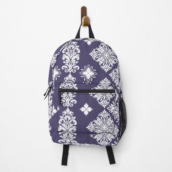 Item preview, Seamless pattern flowers white in a violet background designed and sold by kasune-shop.