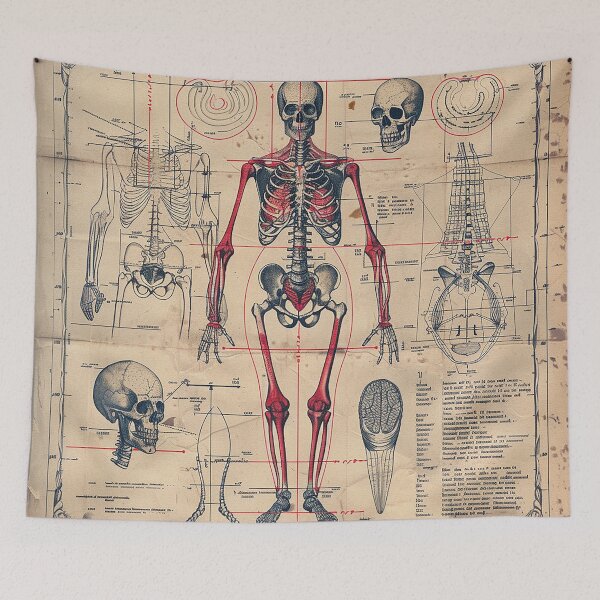 Item preview, Vintage Anatomy Art Medical Poster designed and sold by nomiraclehere.