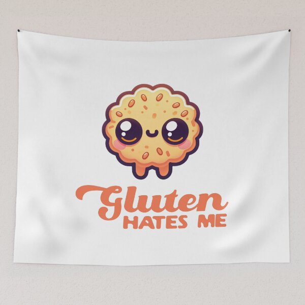 Item preview, Gluten Hates Me designed and sold by musthavewords.