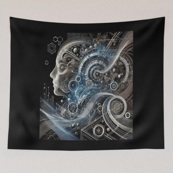 Item preview, Digital Renaissance: Tech-Inspired Profile designed and sold by skinnerw.