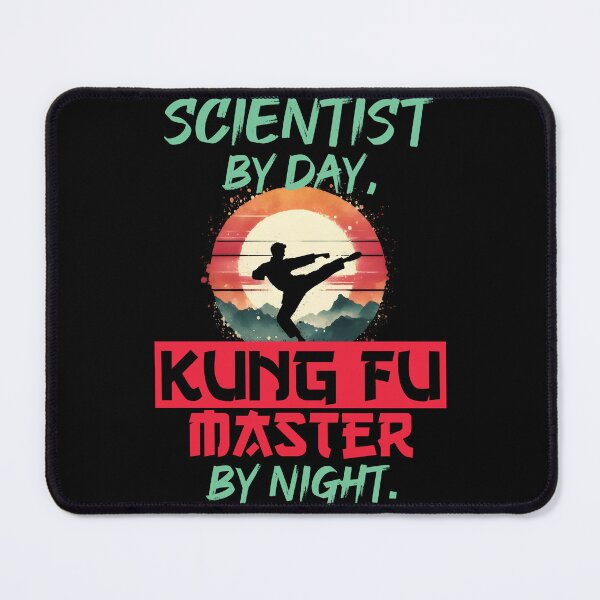 Item preview, Vintage Kung Fu Master & Scientist Dual Life | T-Shirt Design | designed and sold by TheInkyOwl-TIO.